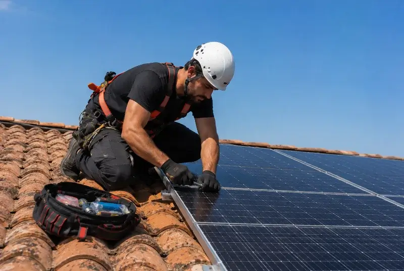 Maintenance et monitoring de panneaux solaires à Sarcey