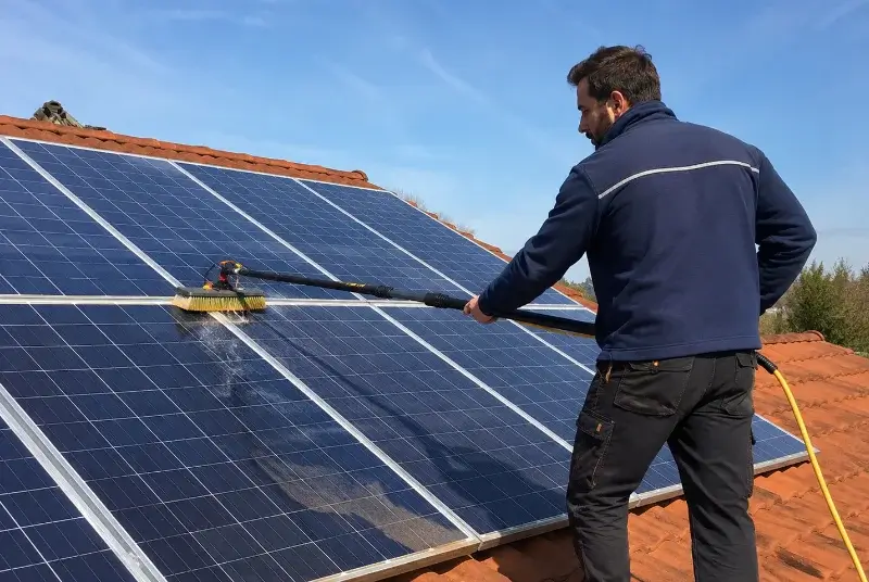 Nettoyage et entretien de panneaux solaires à Sarcey